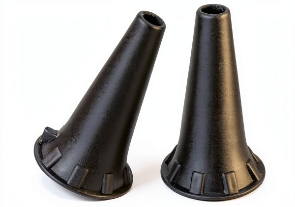 Disposable Otoscope Tips HealthSmart PICCOLIGHT 4.0mm Black 100 Count-1