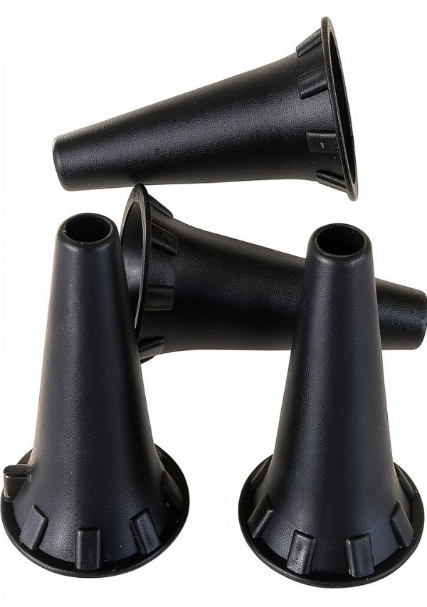Disposable Otoscope Tips HealthSmart PICCOLIGHT 4.0mm Black 100 Count-2
