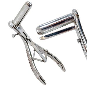 Stainless Steel Mathieu Speculum 8in, Autoclave Safe, 3-Pronged-0