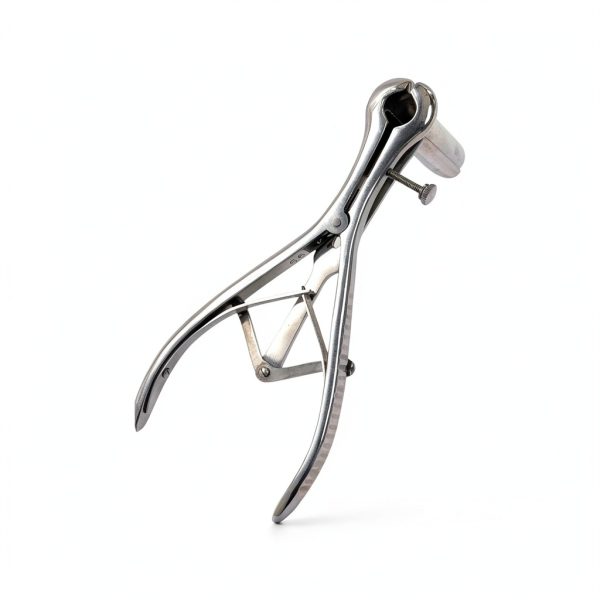 Stainless Steel Mathieu Speculum 8in, Autoclave Safe, 3-Pronged-4