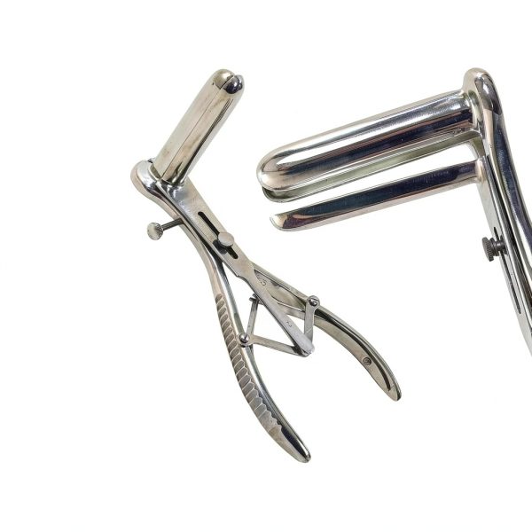 Stainless Steel Mathieu Speculum 8in, Autoclave Safe, 3-Pronged-8
