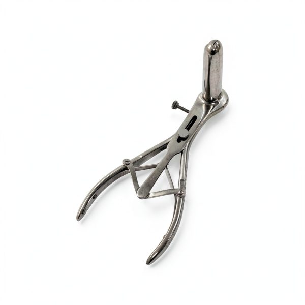 Stainless Steel Mathieu Speculum 8in, Autoclave Safe, 3-Pronged-3